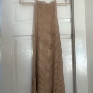 Cozy Tan Knit Sweater